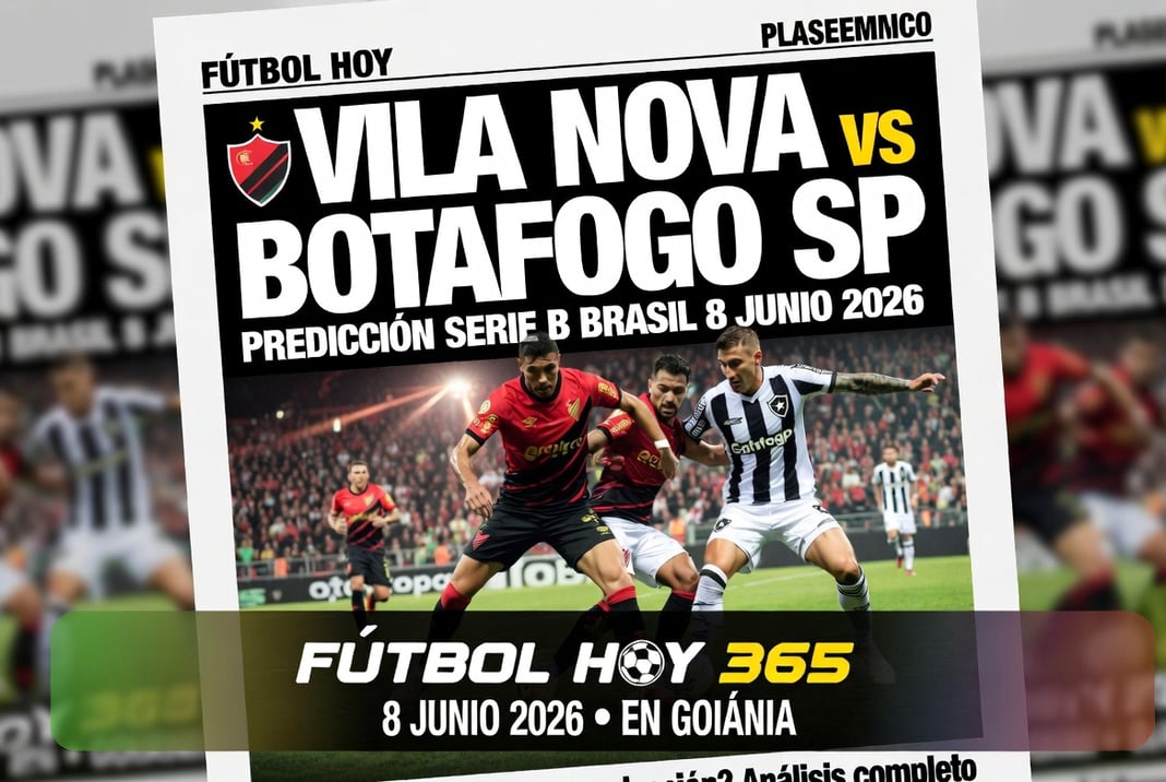 predicción Serie B Brasil Vila Nova vs Botafogo SP 8 Junio 2026