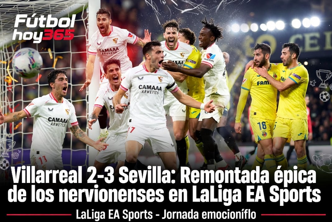 Villarreal 2-3 Sevilla Remontada épica de los nervionenses en LaLiga EA Sports