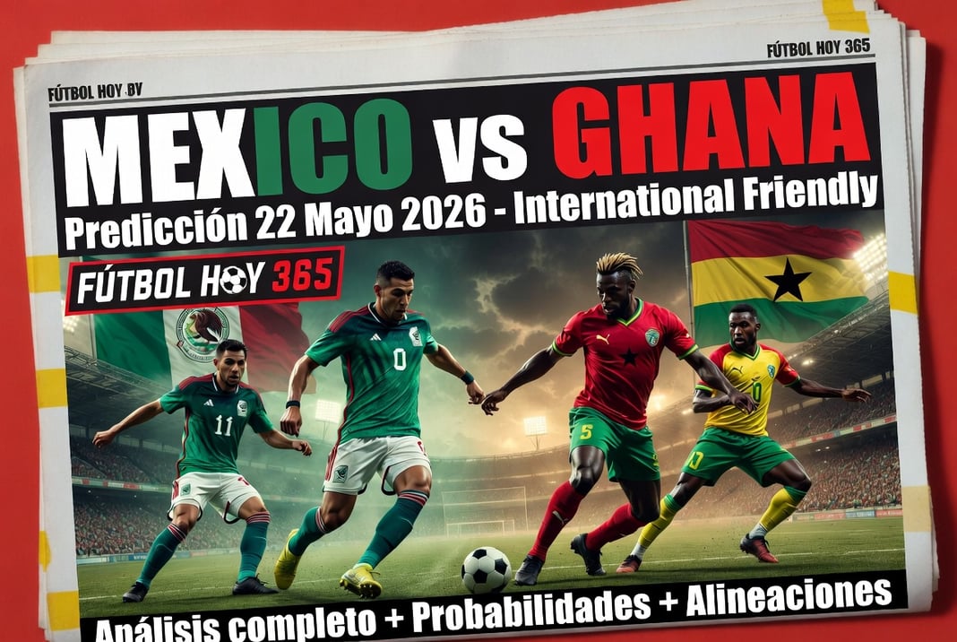 Mexico vs Ghana Predicción 22 Mayo 2026 International Friendly