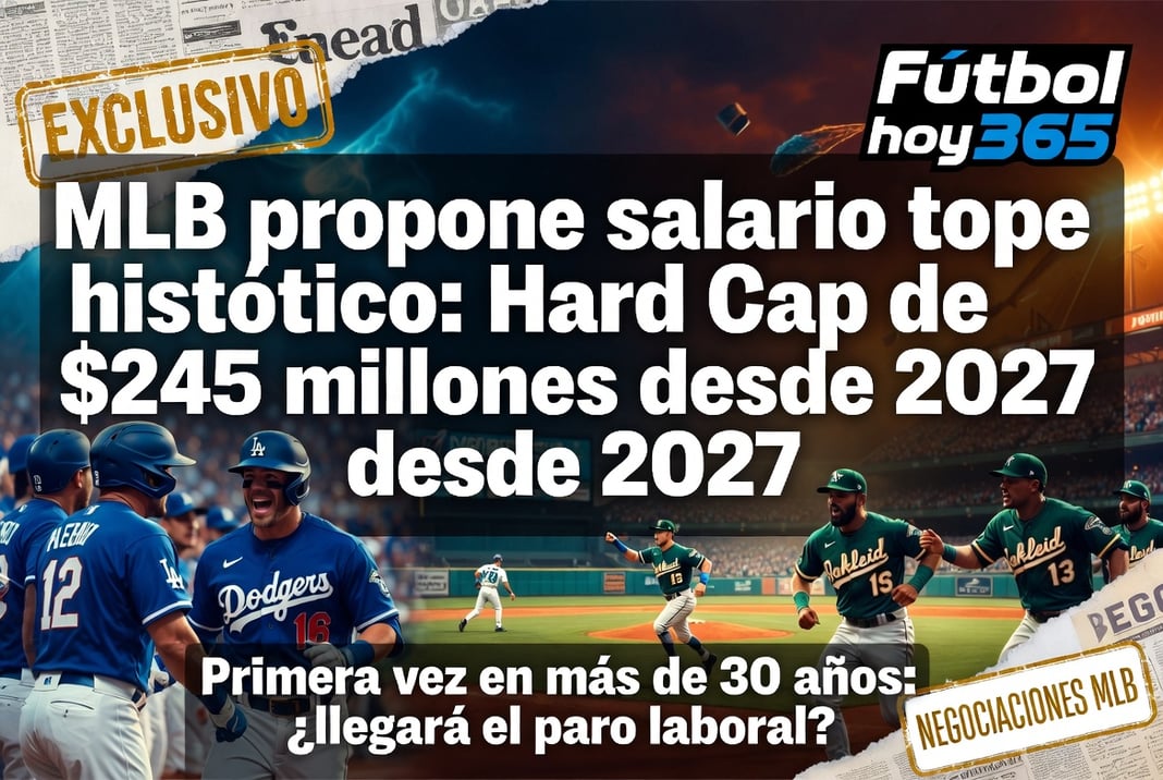 MLB propone salario tope histórico Hard Cap de $245 millones desde 2027