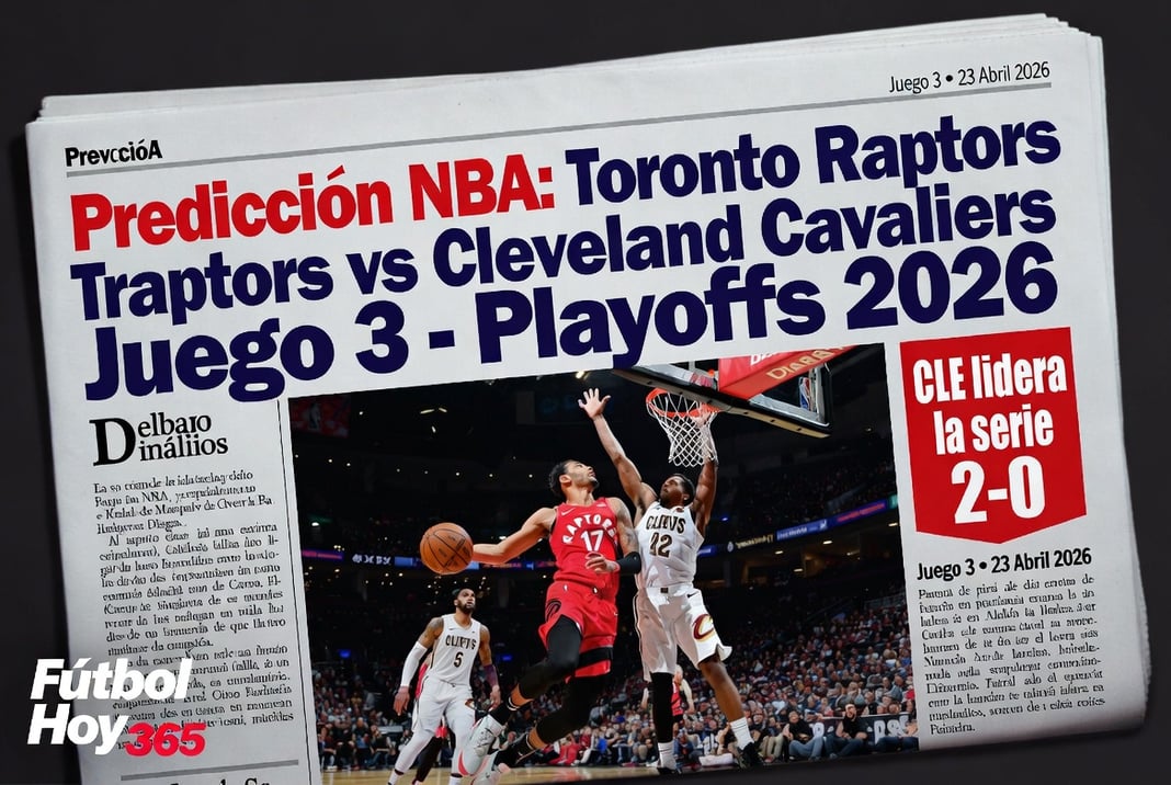Predicción NBA Toronto Raptors vs Cleveland Cavaliers Juego 3 - Playoffs 2026