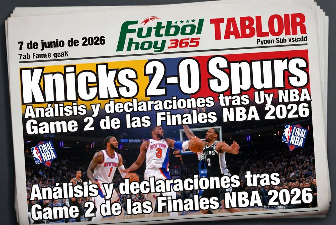 Knicks 2-0 Spurs Análisis y declaraciones tras Game 2 de las Finales NBA 2026