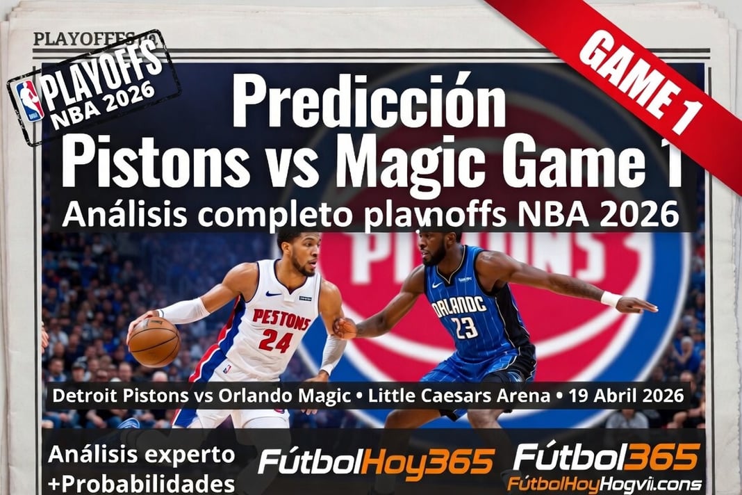 Predicción Pistons vs Magic Game 1 Análisis completo playoffs NBA 2026