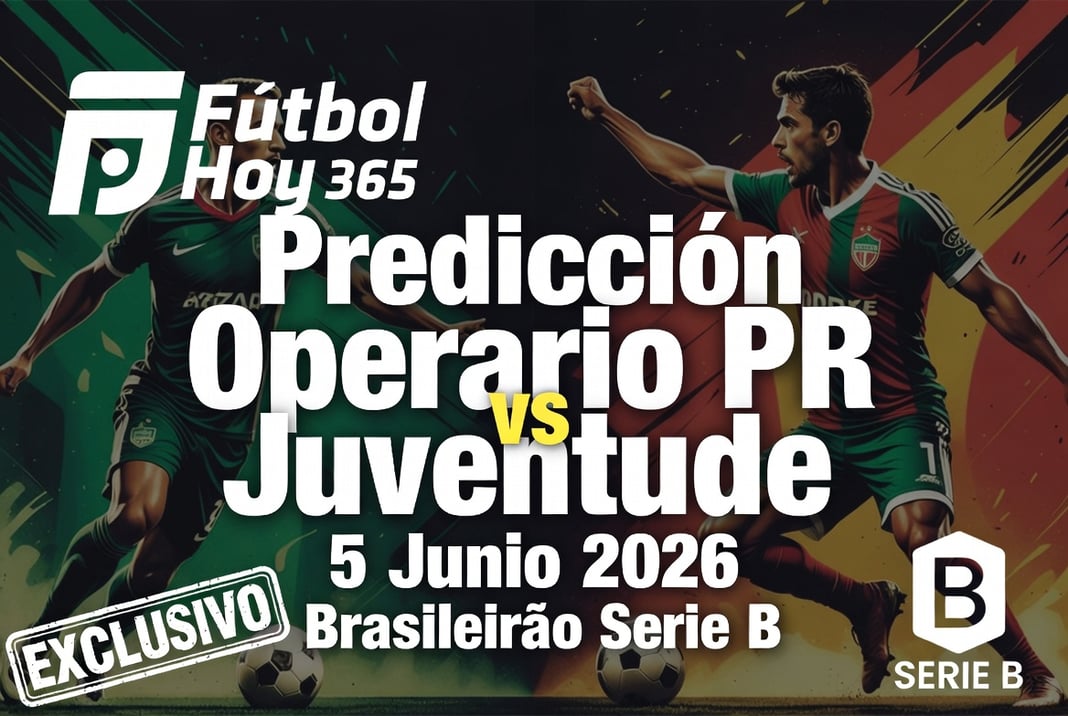 Predicción Operario PR vs Juventude 5 Junio 2026 Brasileirão Serie B