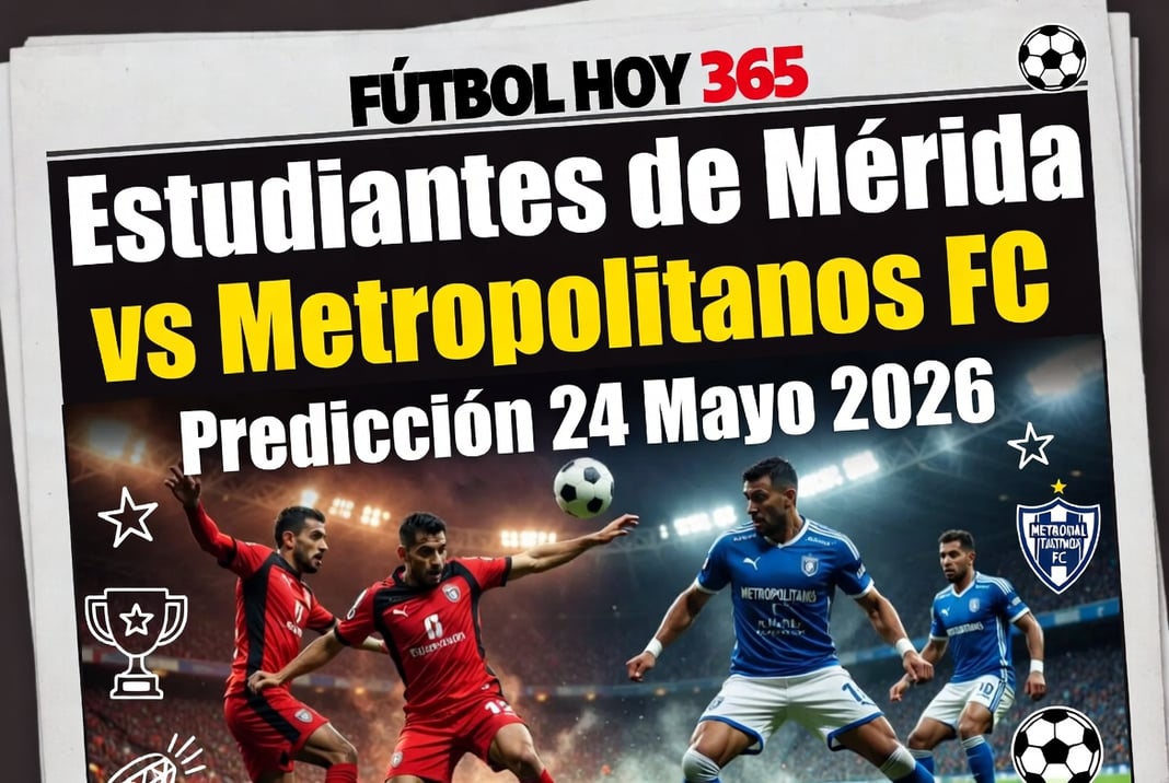 Estudiantes de Merida vs Metropolitanos FC Prediccion 24 Mayo 2026