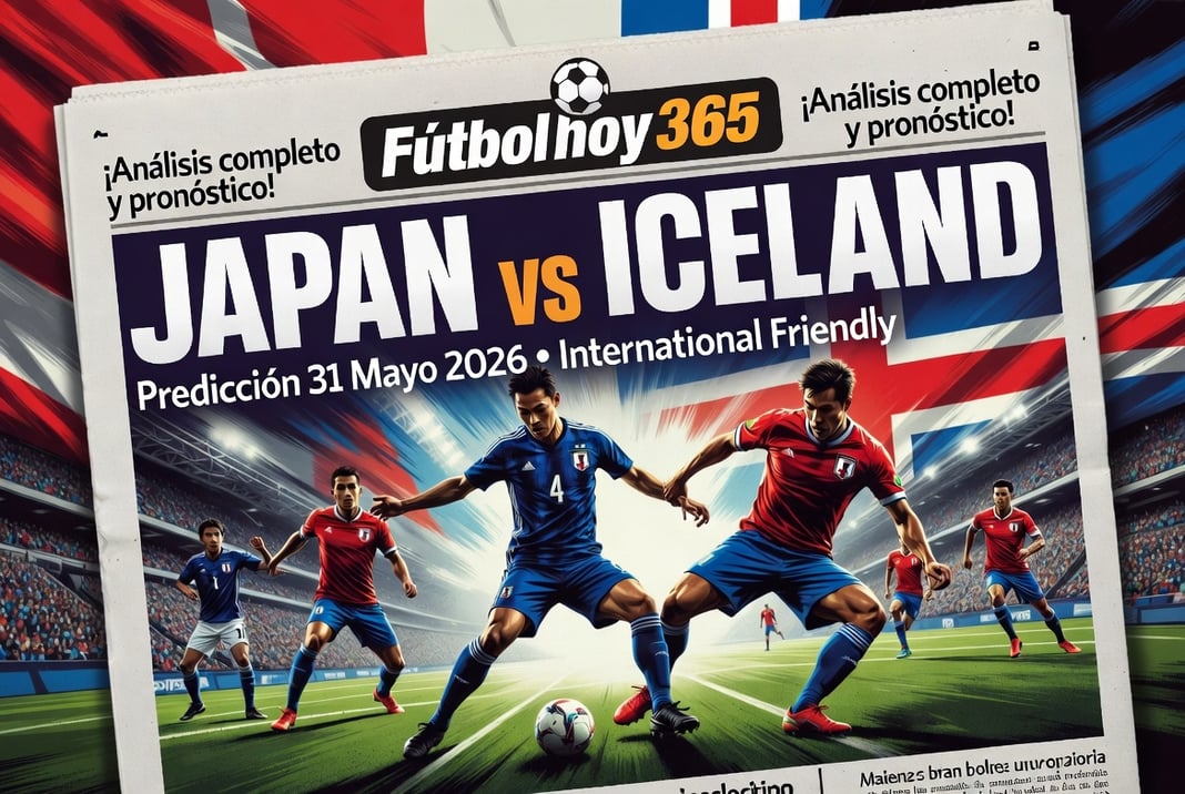 Japan vs Iceland Prediccion 31 Mayo 2026 International Friendly