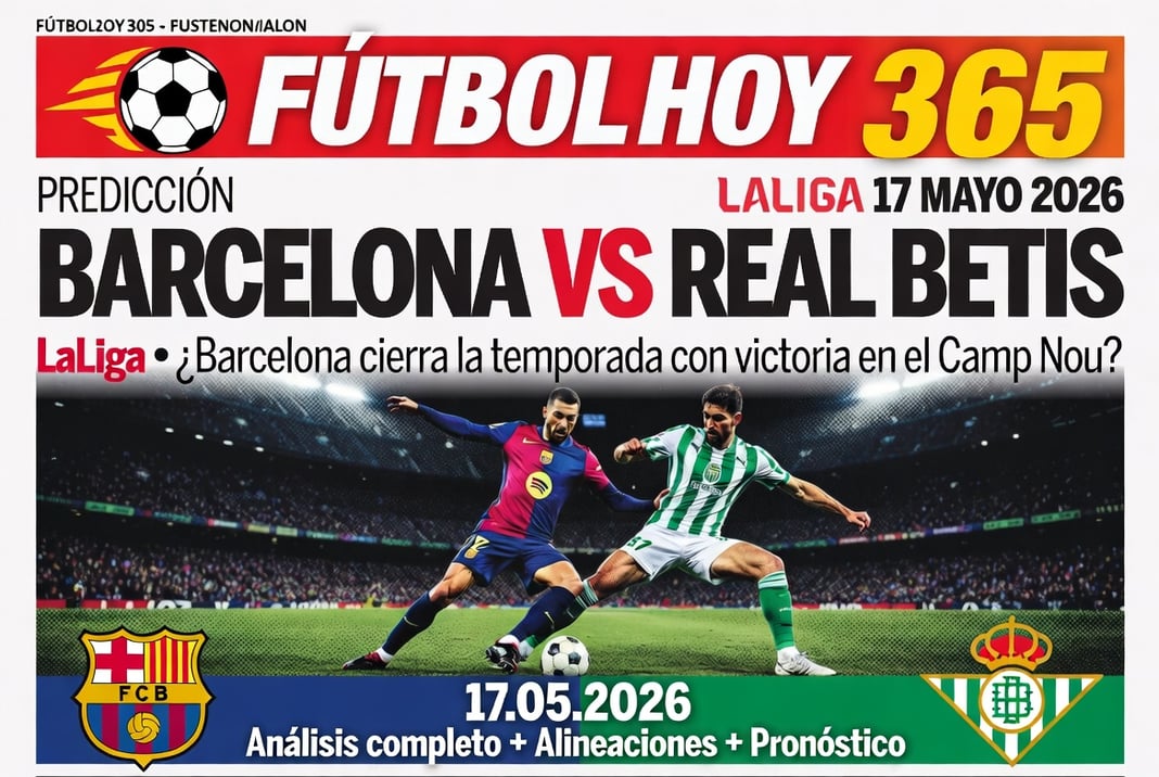 Prediccion Barcelona vs Real Betis LaLiga 17 Mayo 2026