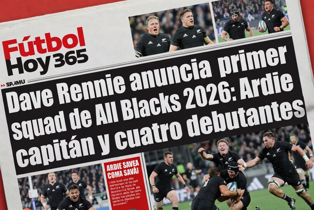 Dave Rennie anuncia primer squad de All Blacks 2026 Ardie Savea capitán y cuatro debutantes