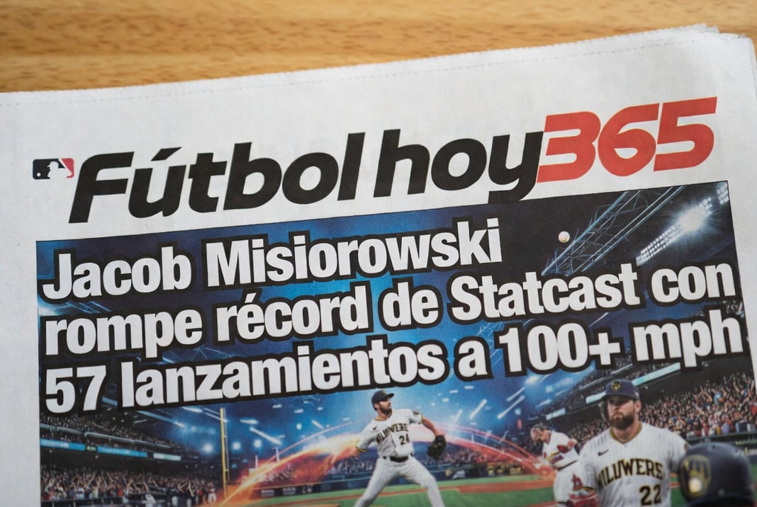 Jacob Misiorowski rompe récord de Statcast con 57 lanzamientos a 100+ mph