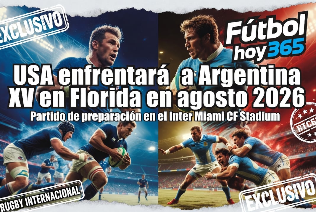 USA enfrentará a Argentina XV en Florida en agosto 2026