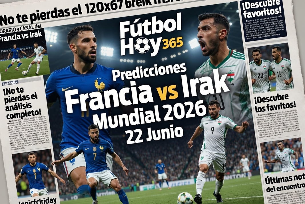 Predicciones Francia vs Irak Mundial 2026 22 Junio