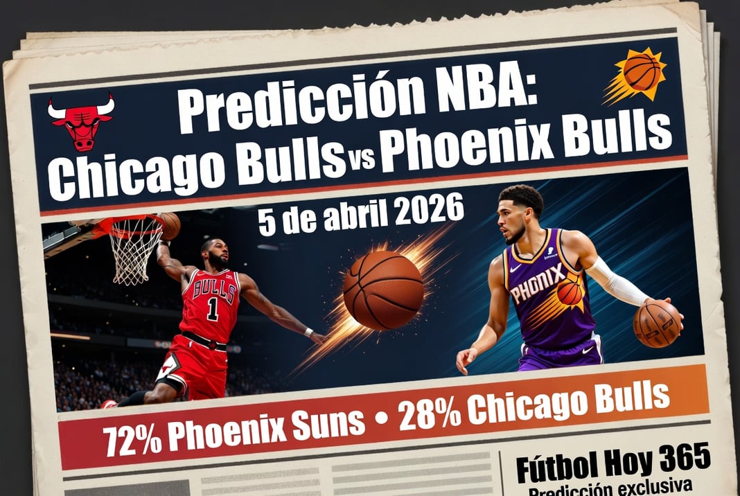Predicción NBA Chicago Bulls vs Phoenix Suns 5 de abril 2026