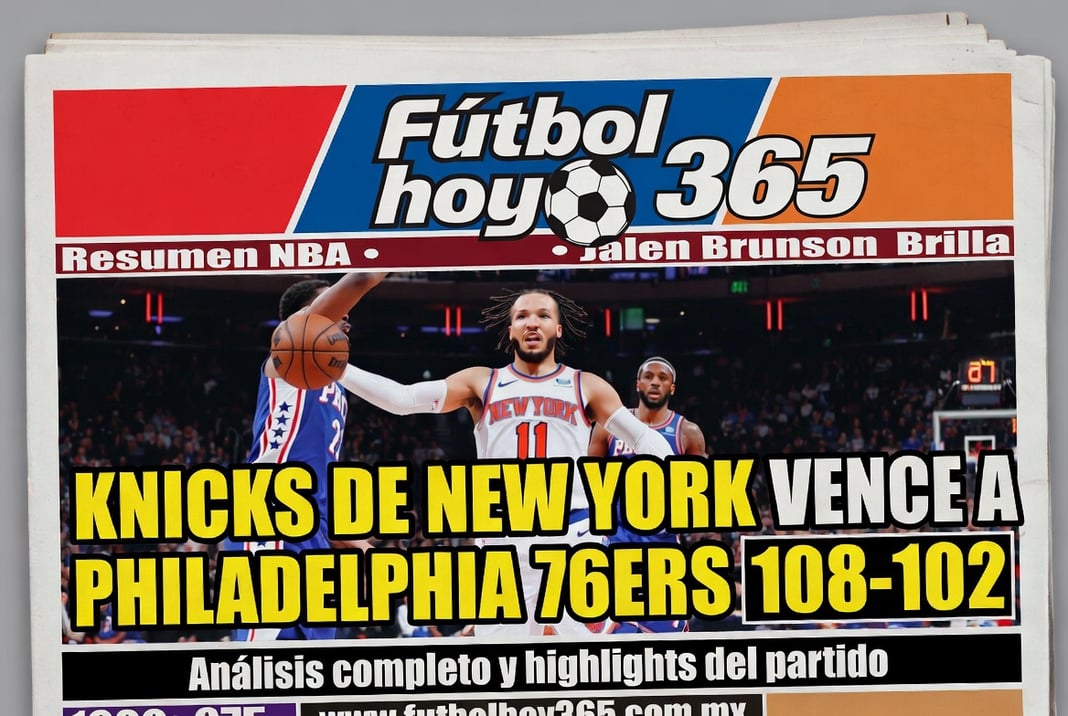 Knicks de New York vence a Philadelphia 76ers 108-102: Resumen NBA