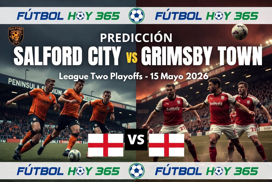 Prediccion Salford City vs Grimsby Town League Two Playoffs 15 Mayo 2026