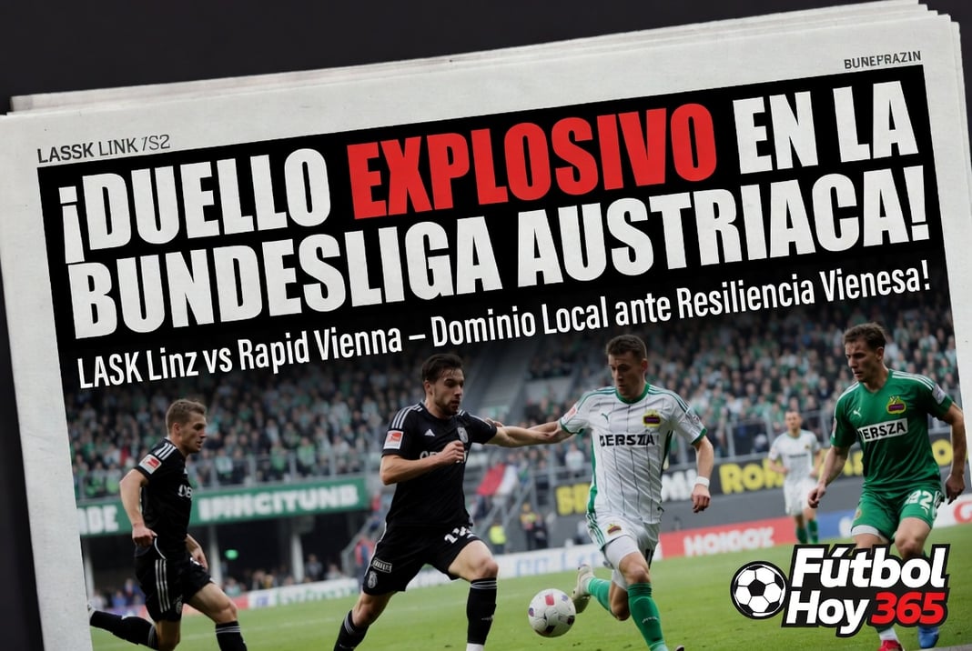 ¡Duelo Explosivo en la Bundesliga Austríaca LASK Linz vs Rapid Vienna – Dominio Local ante Resiliencia Vienesa!