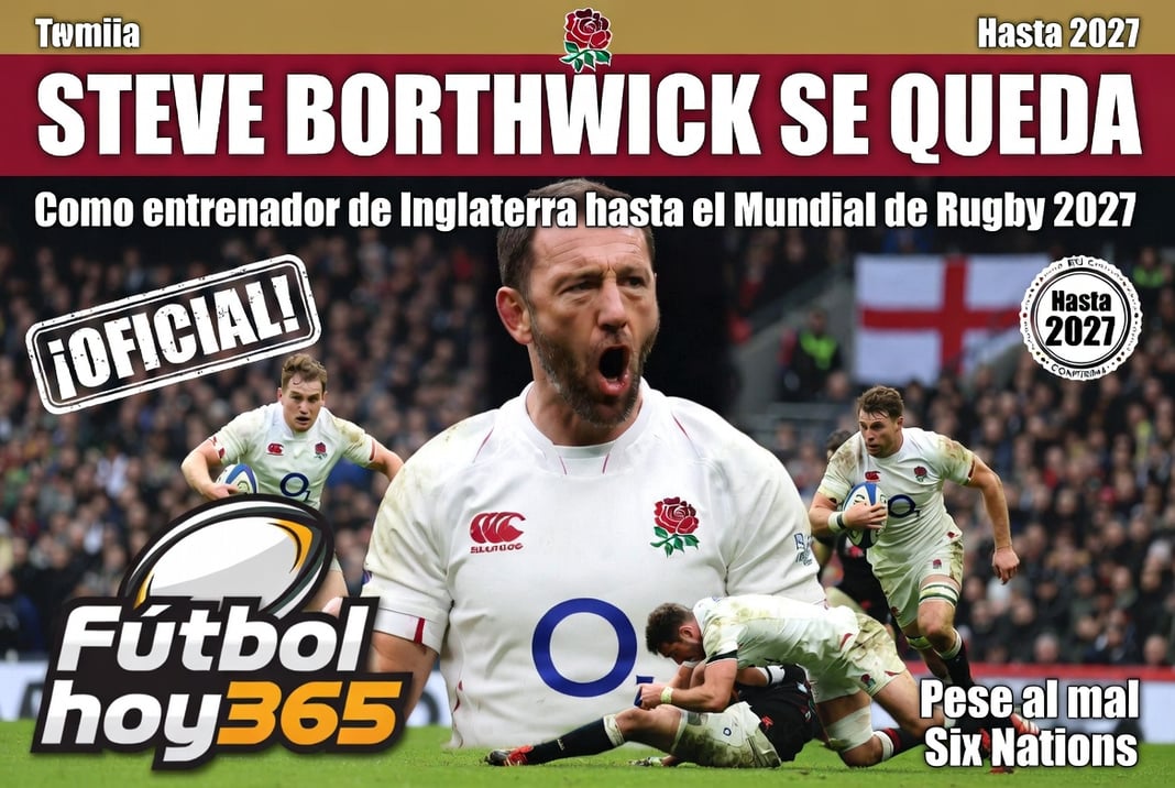 Steve Borthwick se queda como entrenador de Inglaterra hasta el Mundial de Rugby 2027