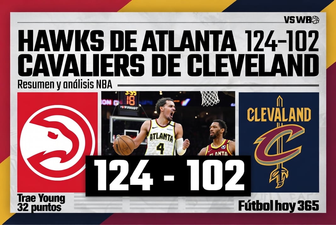 Hawks de Atlanta 124-102 Cavaliers de Cleveland Resumen y análisis NBA