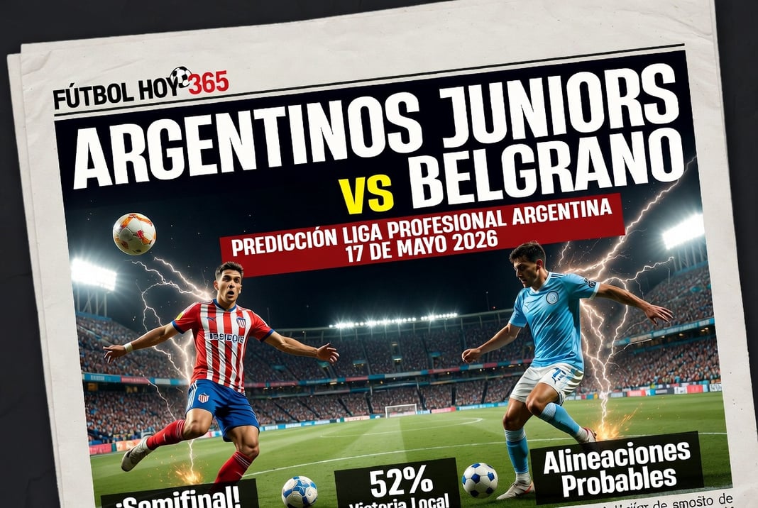 Argentinos Juniors vs Belgrano Prediccion Liga Profesional Argentina 17 de Mayo 2026
