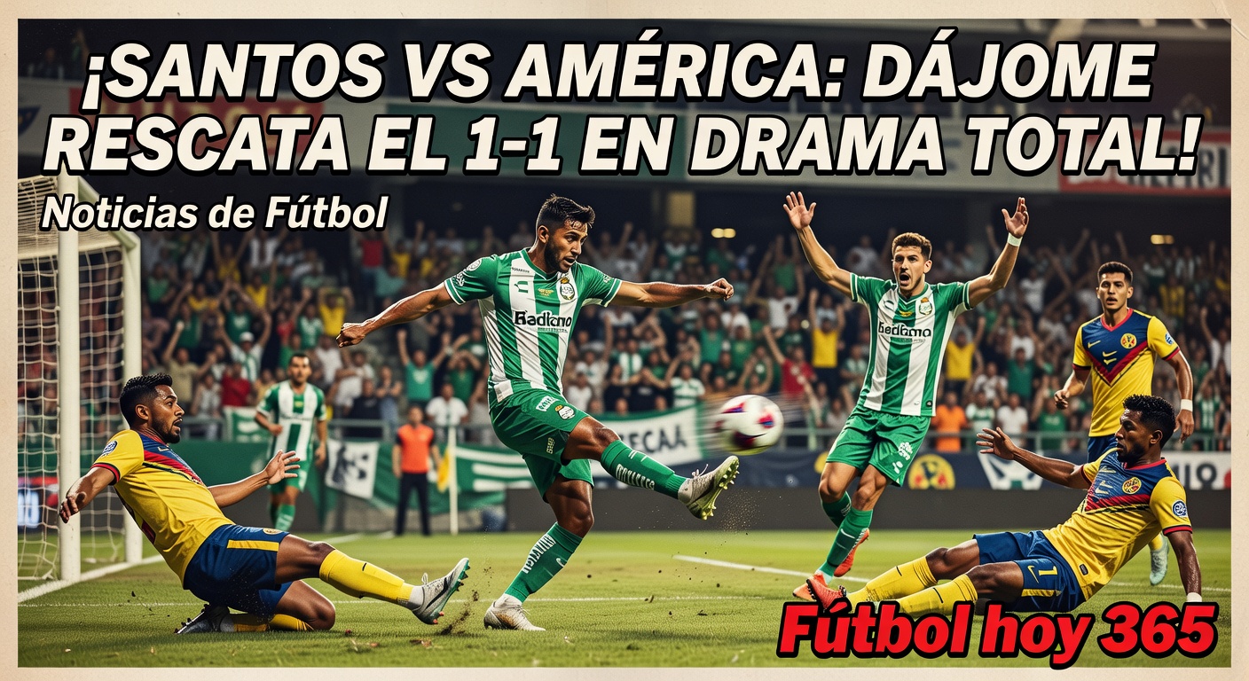 Club America 1-1 Santos Laguna in Liga MX