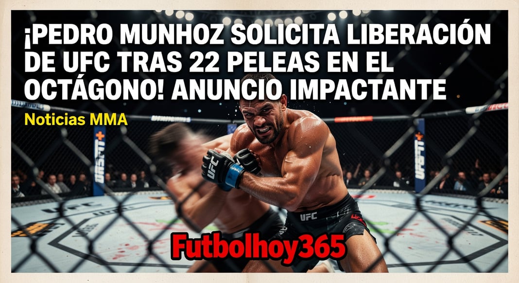 Pedro Munhoz Solicita Liberación de UFC Tras 22 Peleas en el Octágono: Anuncio Impactante
