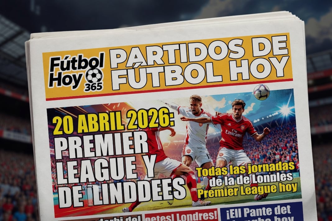 Partidos de Fútbol Hoy 20 Abril 2026 Premier League y Derbi de Londres
