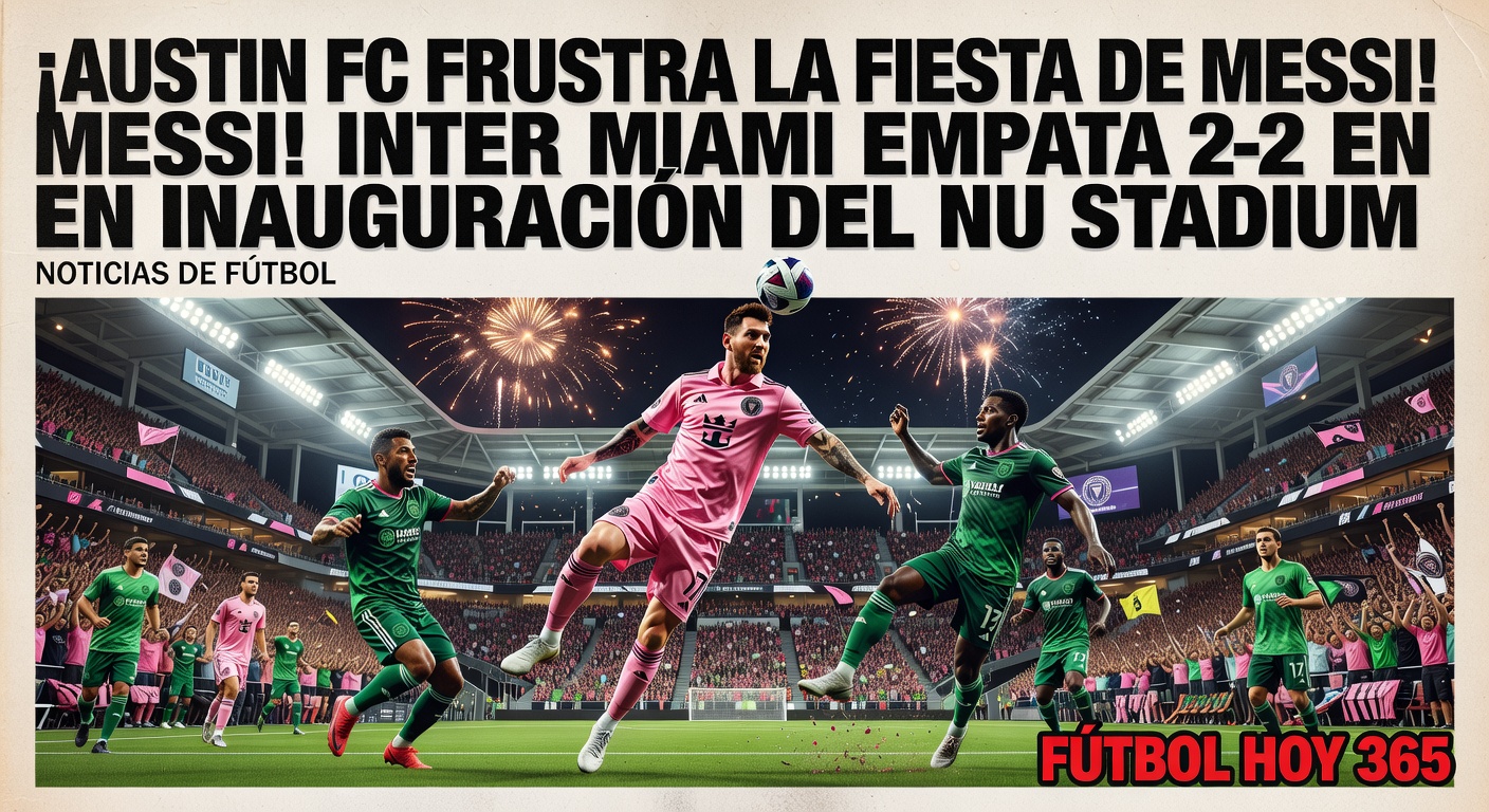 Inter Miami 2-2 Austin FC: Messi scores in seconds at new Nu Stadium (MARCA, 1 hour ago)