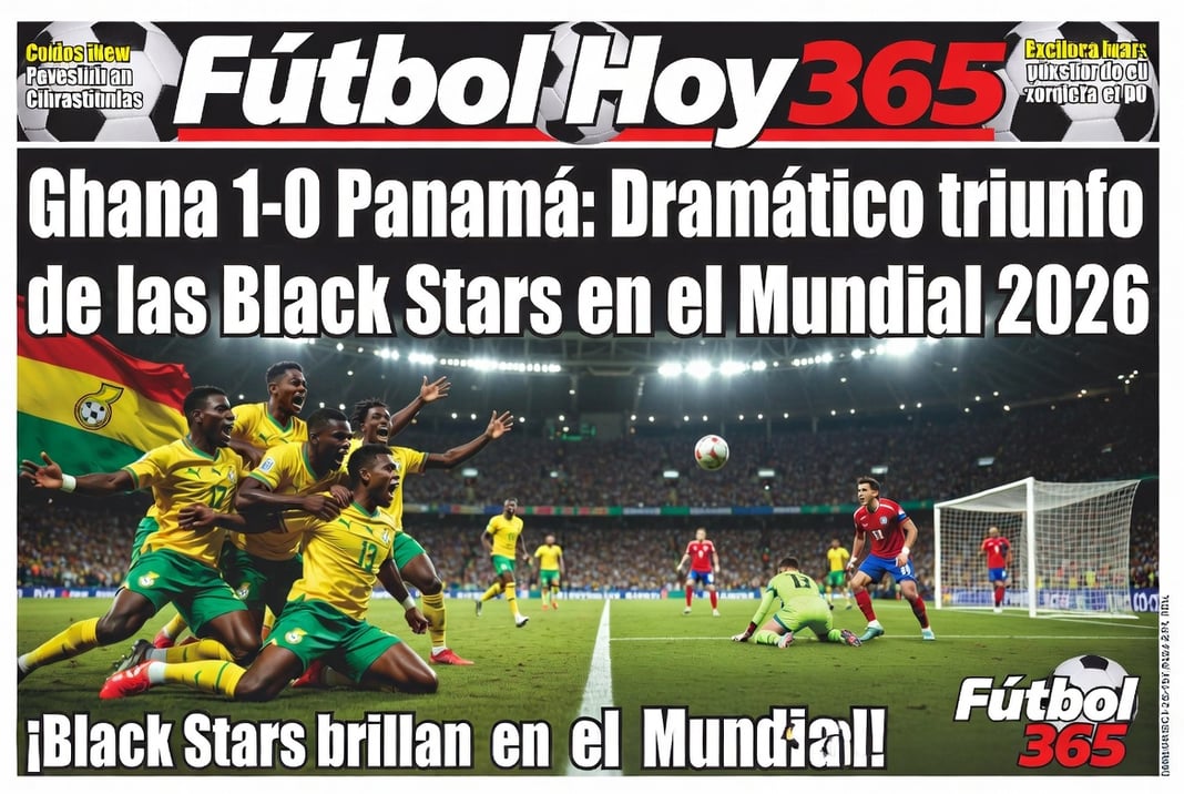 Ghana 1-0 Panamá Dramático triunfo de las Black Stars en el Mundial 2026