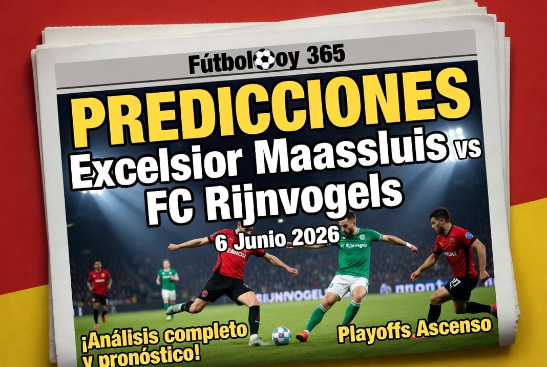 Predicciones Excelsior Maassluis vs FC Rijnvogels 6 Junio 2026