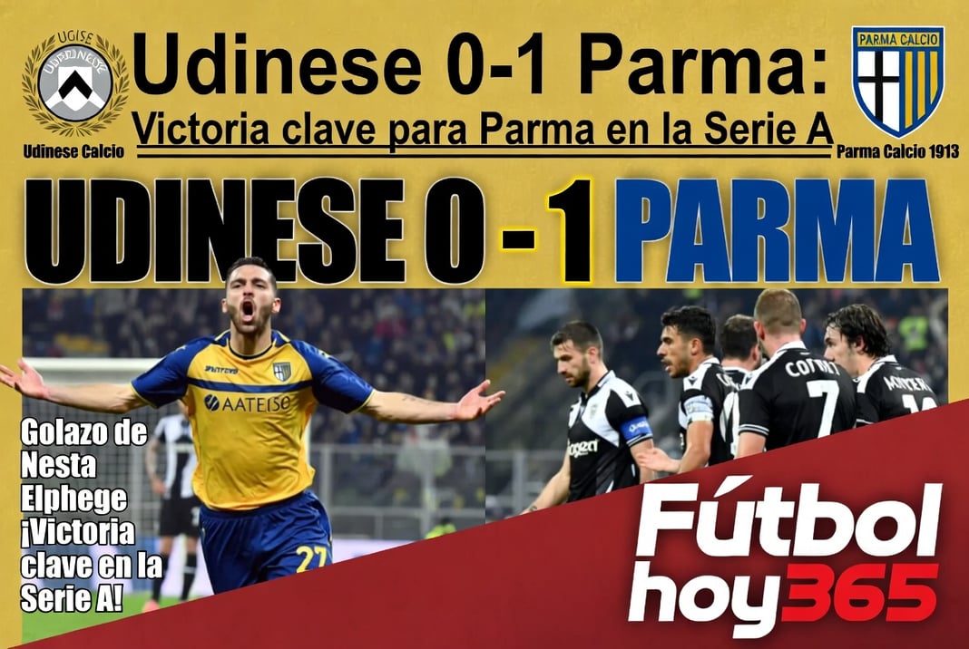 Udinese 0-1 Parma Victoria clave para Parma en la Serie A