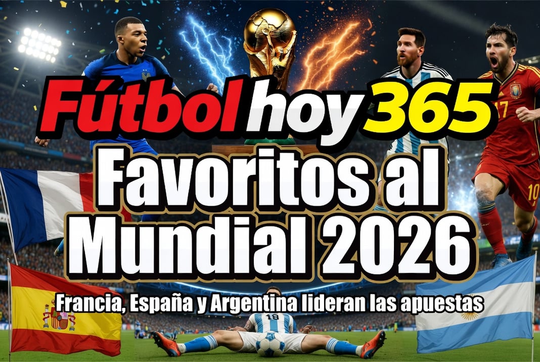 Favoritos al Mundial 2026 Francia, España y Argentina lideran las apuestas