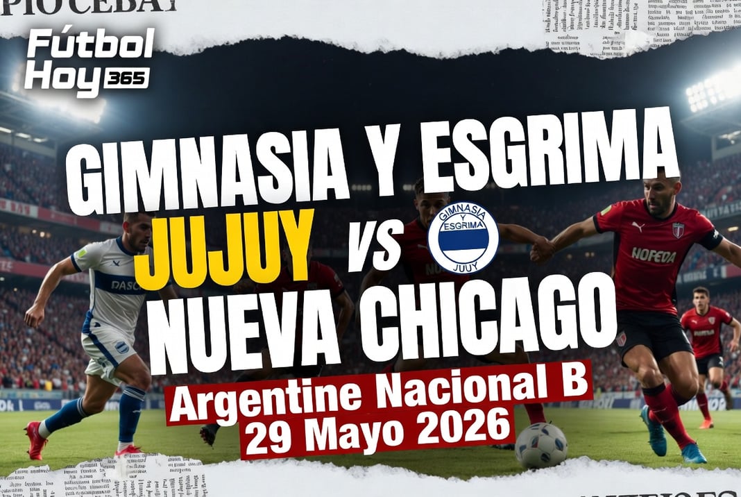 Gimnasia y Esgrima Jujuy vs Nueva Chicago Argentine Nacional B 29 Mayo 2026