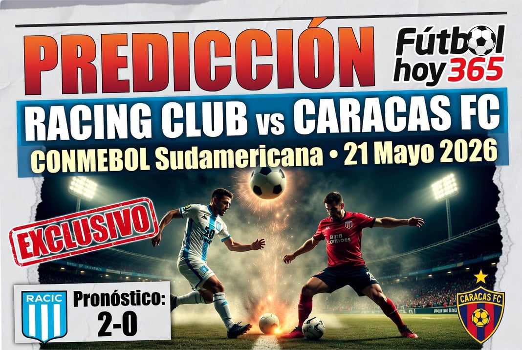 Prediccion Racing Club vs Caracas FC 21 Mayo 2026 Sudamericana