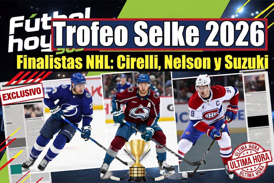 Trofeo Selke 2026 Finalistas NHL son Cirelli, Nelson y Suzuki