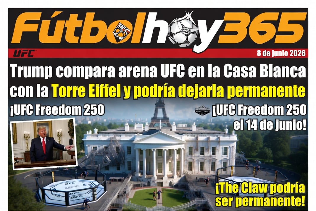 Trump compara arena UFC en la Casa Blanca con la Torre Eiffel y podría dejarla permanente