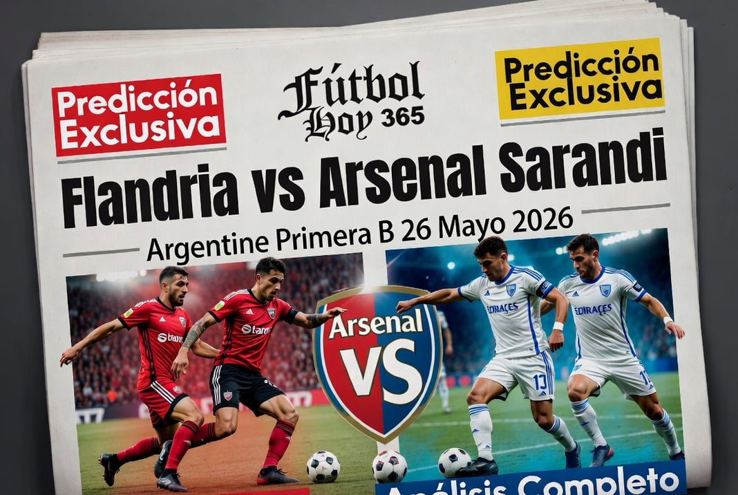 Flandria vs Arsenal Sarandi Argentine Primera B 26 Mayo 2026