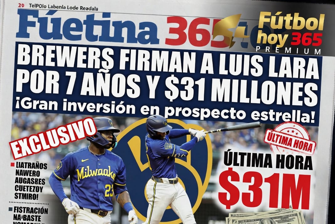 Brewers firman a Luis Lara por 7 años y $31 millones gran inversión en prospecto