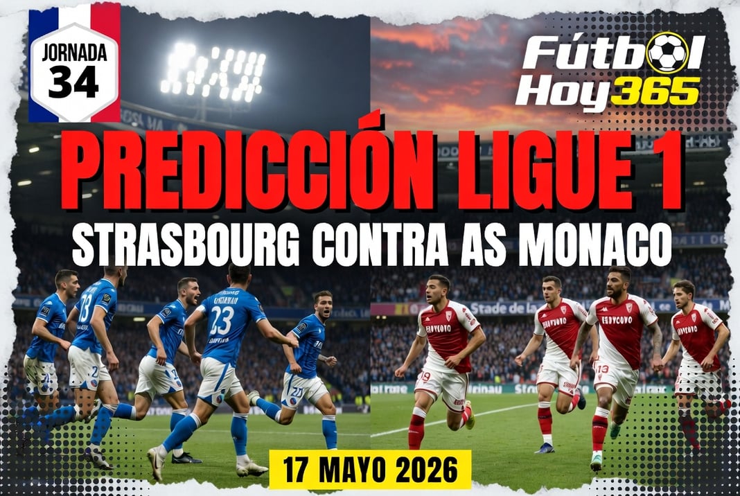 Prediccion Strasbourg contra AS Monaco 17 Mayo 2026 Ligue 1