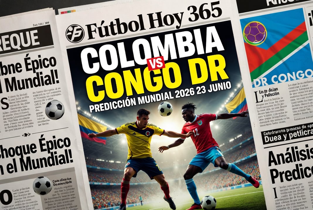Colombia vs Congo DR Prediccion Mundial 2026 23 Junio