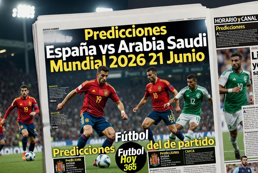 Predicciones Espana vs Arabia Saudi Mundial 2026 21 Junio