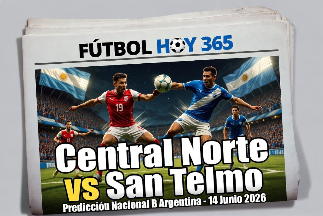 prediccion Nacional B Argentina Central Norte vs San Telmo 14 Junio 2026