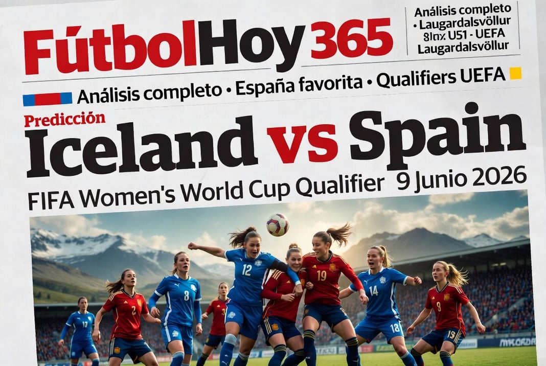 Predicción Iceland vs Spain FIFA Women's World Cup Qualifier 9 junio 2026