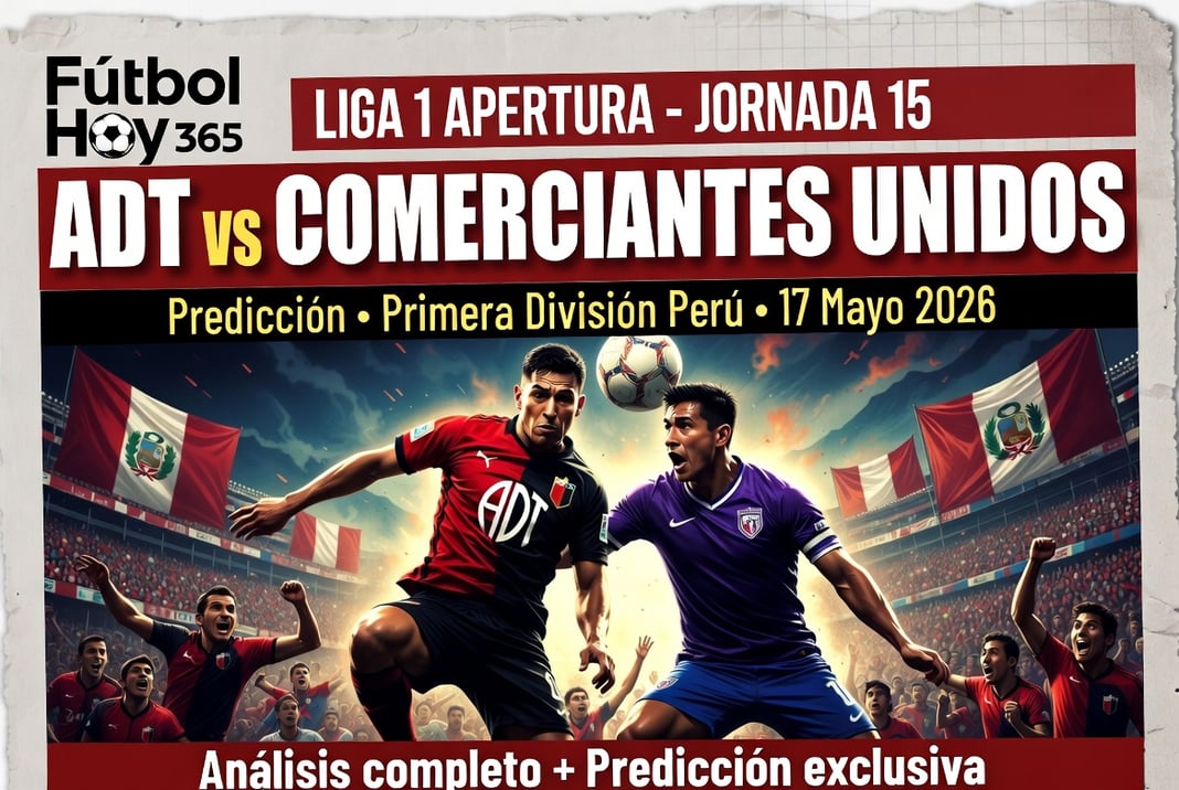 ADT vs Comerciantes Unidos Prediccion Liga 1 Peru 17 Mayo 2026