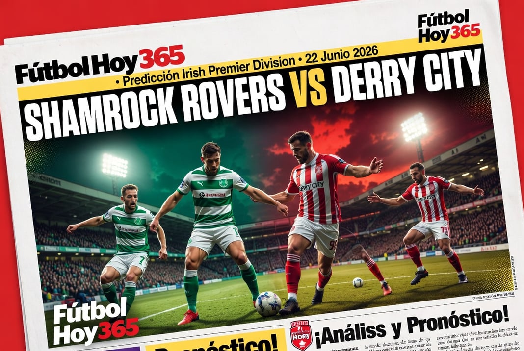 Shamrock Rovers vs Derry City Prediccion Irish Premier Division 22 Junio 2026