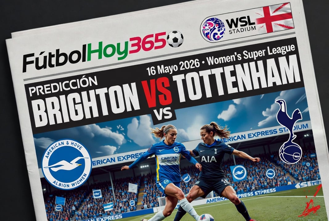 Prediccion Brighton vs Tottenham 16 Mayo 2026 Womens Super League