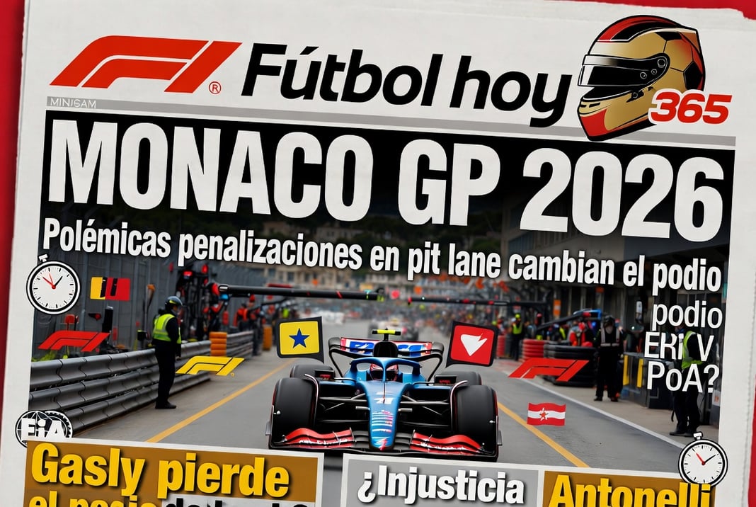 Monaco GP 2026 Polémicas penalizaciones en pit lane cambian el podio