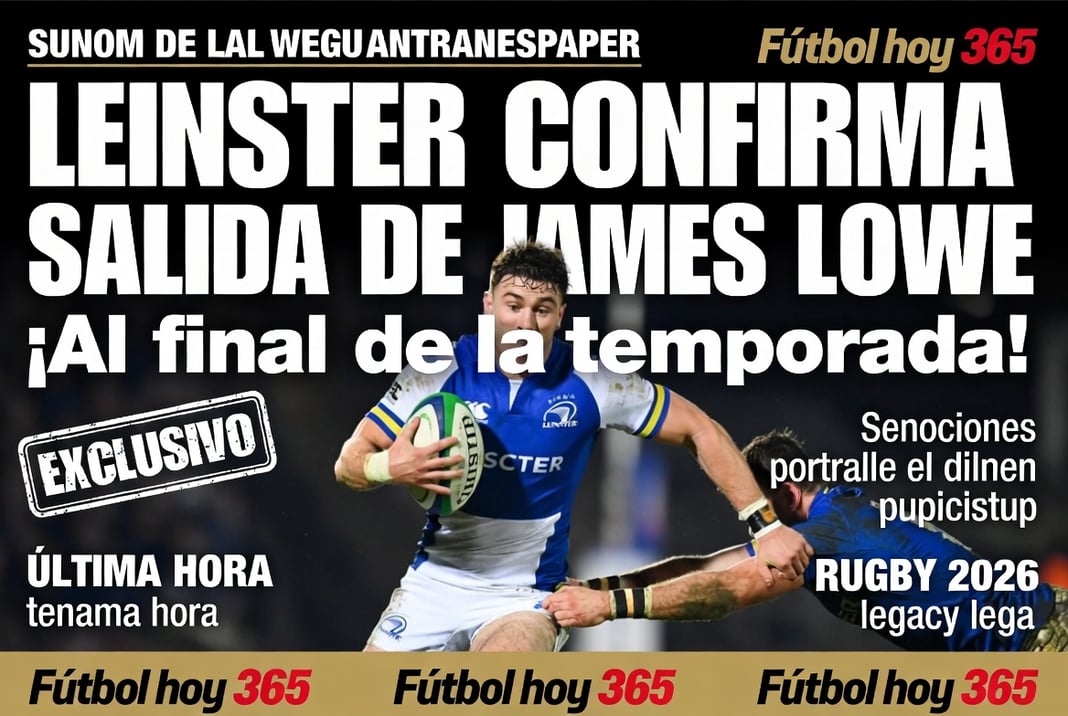 Leinster confirma salida de James Lowe al final de la temporada