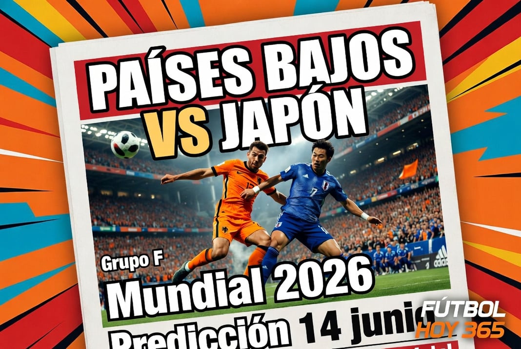 Países Bajos vs Japón Mundial 2026 Predicción 14 junio