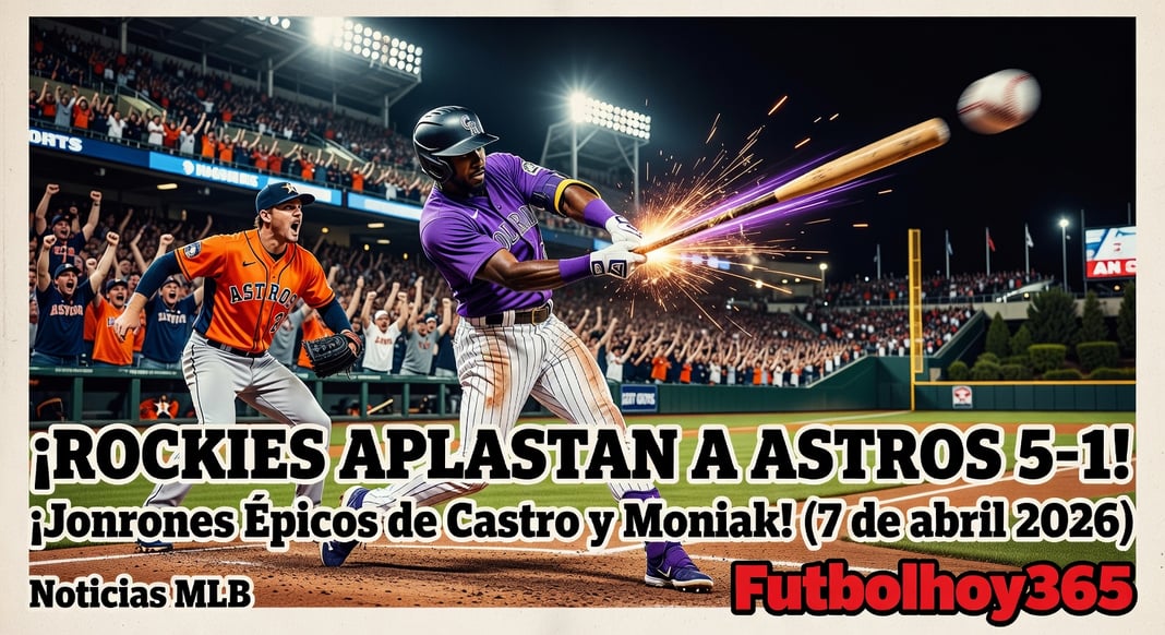 Rockies 5-1 Astros (7 de abril de 2026): Resumen del Partido con Jonrones de Castro y Moniak