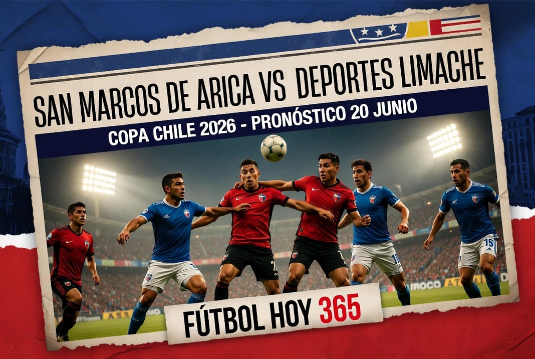 San Marcos de Arica vs Deportes Limache Copa Chile 2026 Pronóstico 20 Junio