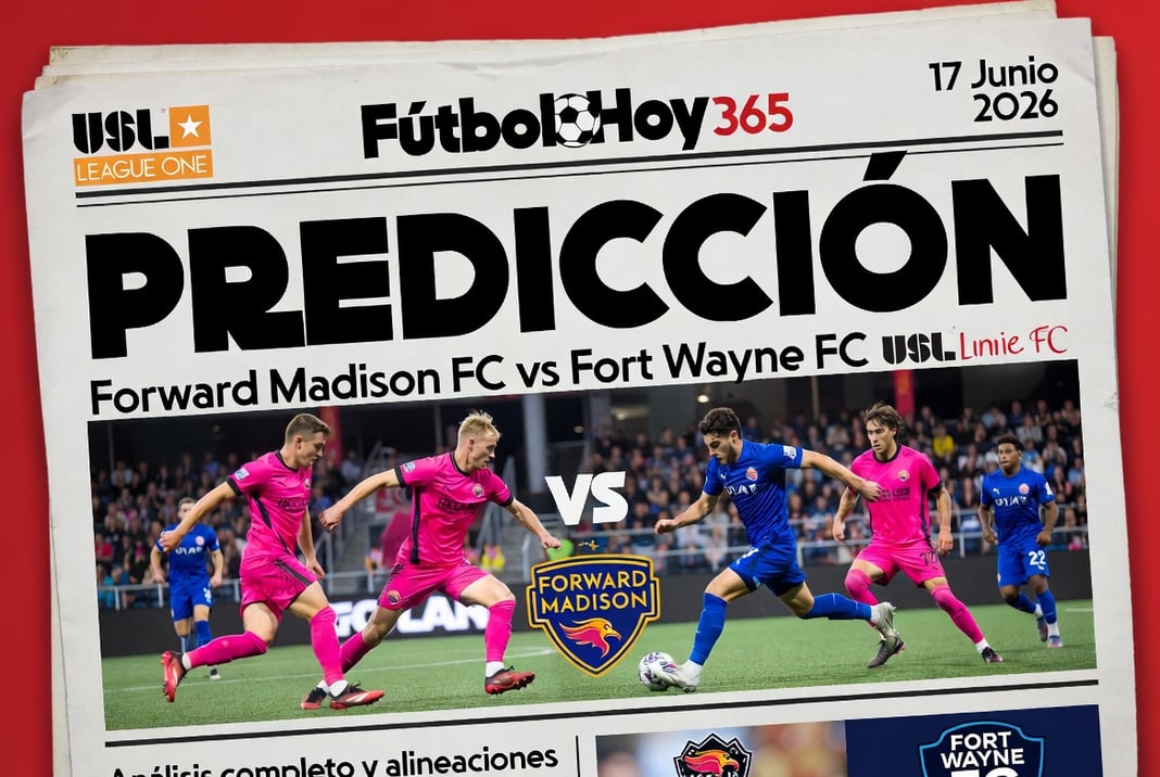 Prediccion USL League One Forward Madison FC vs Fort Wayne FC 17 Junio 2026